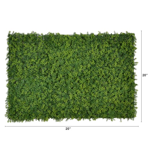 20" Irish Green Meadow Artificial Living Wall Panels, 6ct.